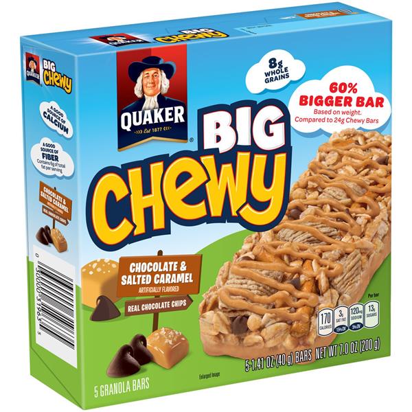 Quaker Granola Bars Chocolate And Salted Caramel Hy Vee Aisles Online