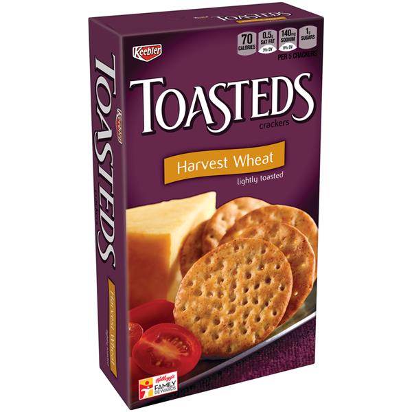 Keebler Toasteds Crackers Harvest Wheat HyVee Aisles Online Grocery