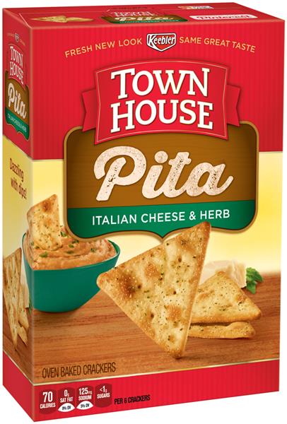 Keebler Town House Italian Cheese & Herb Pita Crackers | Hy-Vee Aisles ...