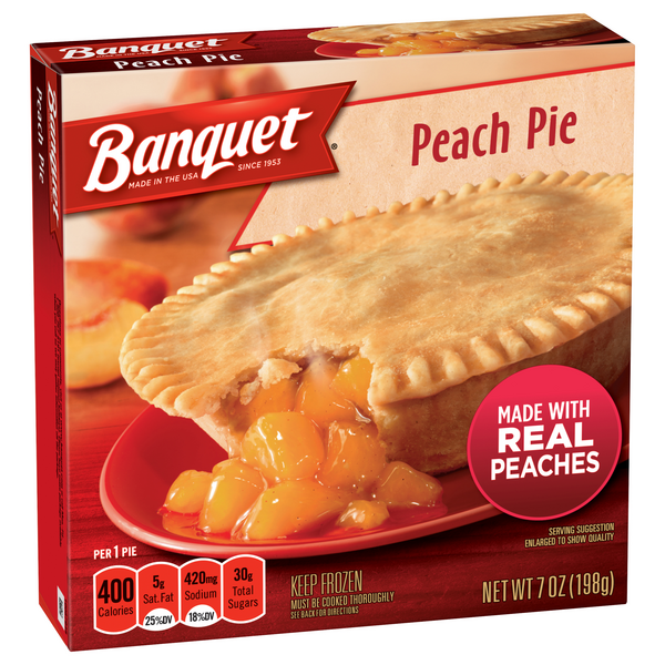 Banquet Peach Pie HyVee Aisles Online Grocery Shopping