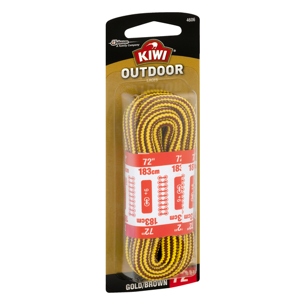 KIWI Outdoor Round Laces, Gold/Brown, 72 in, 1 pair | Hy-Vee Aisles Online  Grocery Shopping