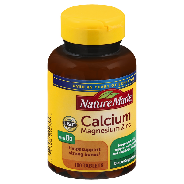 Nature Made Calcium Magnesium Zinc with Vitamin D Tablets | Hy-Vee ...