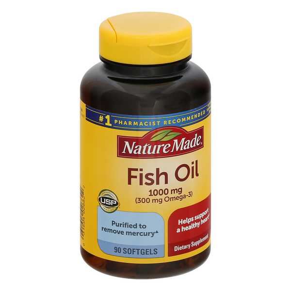 Nature Made Fish Oil 1000 mg 250 Softgels