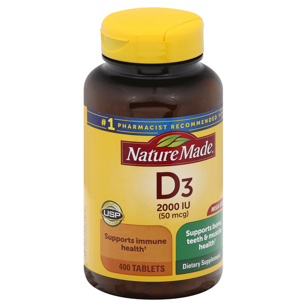 Nature Made Vitamin D3 2000 IU Tablets | Hy-Vee Aisles Online Grocery ...