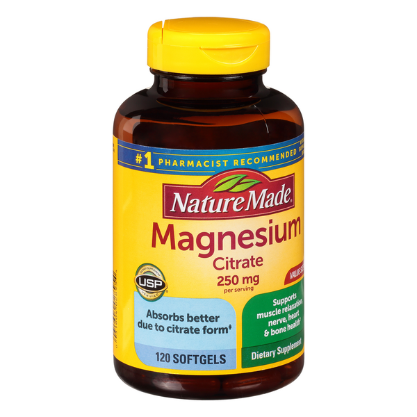 Nature Made Magnesium Citrate, Liquid Softgels, Value Size | Hy-Vee ...