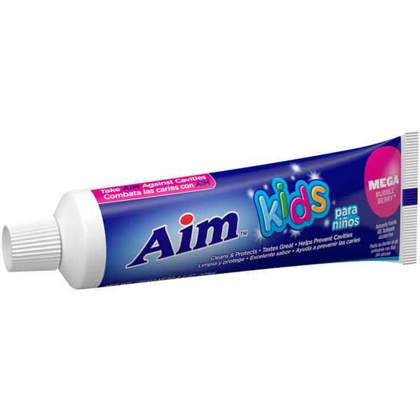 Aim Kids Mega Bubble Berry Toothpaste HyVee Aisles Online Grocery