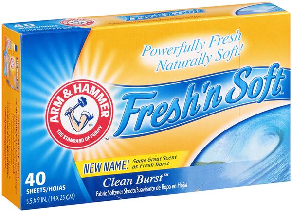 Arm & Hammer Fresh'n Soft Clean Burst Fabric Softener Sheets 