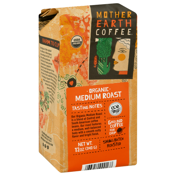 Mother Earth Organic Medium Roast Ground Coffee | Hy-Vee Aisles Online ...