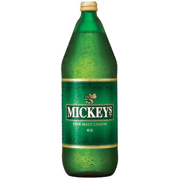 MICKEYs FINE MALT LIQUOR Embroidered Patch-6x6". 