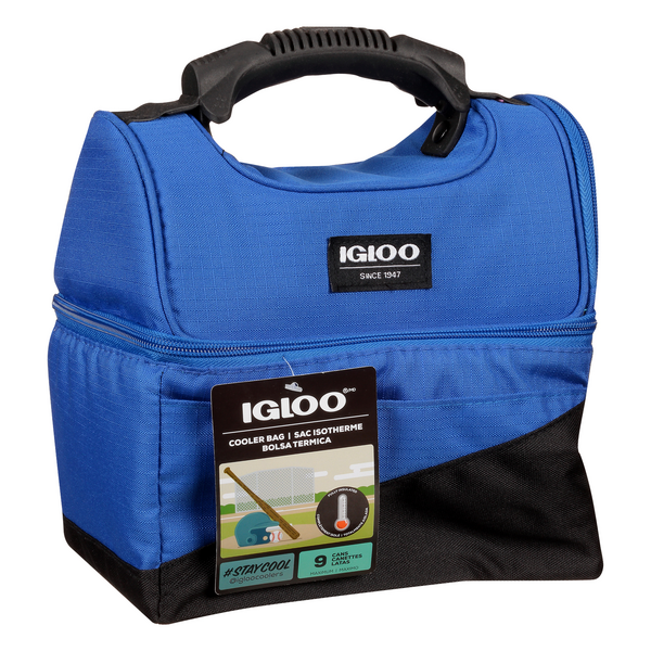 Igloo Cooler Bag Blueblack 9 Cans Maximum Hy Vee Aisles Online