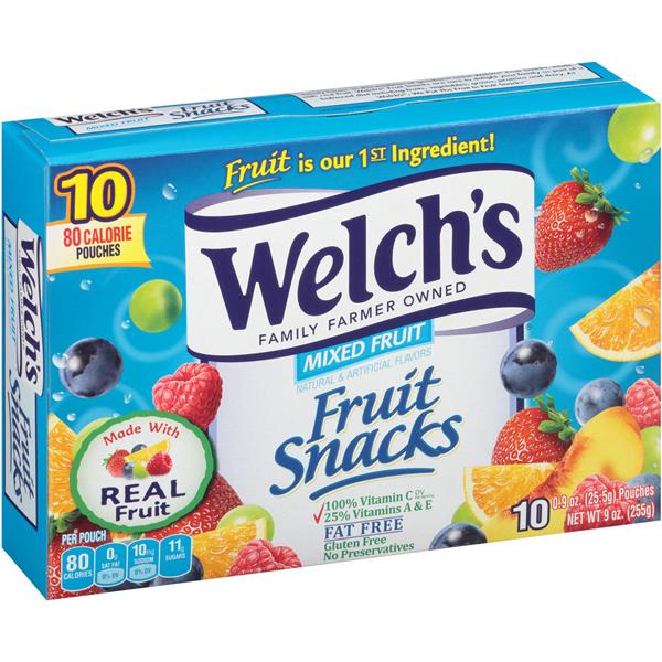 Welchs Mixed Fruit Snacks 10Ct HyVee Aisles Online Grocery Shopping