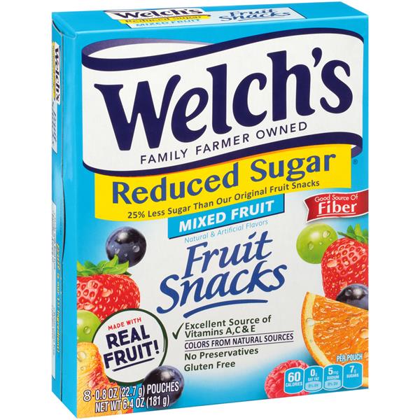 Welchs Reduced Sugar Fruit Snacks 80.8 oz Pouches HyVee Aisles