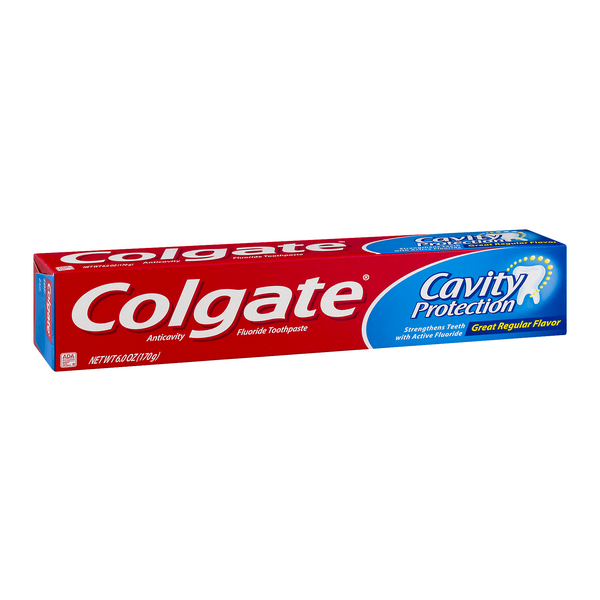 Colgate Cavity Protection Fluoride Toothpaste, Great Regular Flavor - 2.5 oz tube