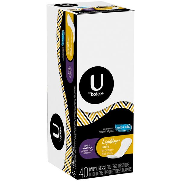 U By Kotex Lightdays Extra Coverage Pantiliners Hy Vee Aisles Online Grocery Shopping