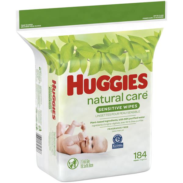 huggies natural care wipes flushable