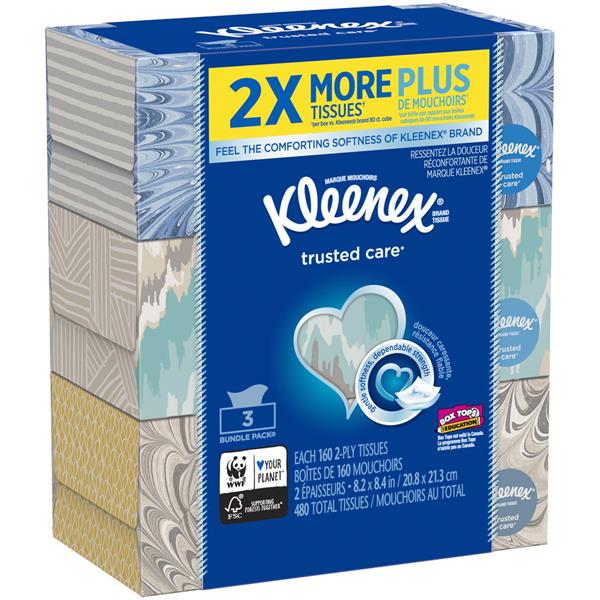 Kleenex Everyday Tissues 3 Boxes | Hy-Vee Aisles Online Grocery Shopping