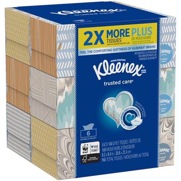 Kleenex Trusted Care Facial Tissue 2 Ply 230 Count 10 Pack www.inf