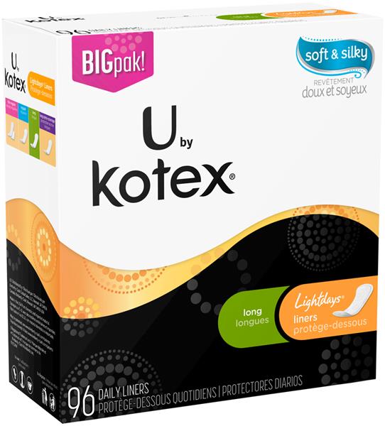 U by Kotex Lightdays Long Liners HyVee Aisles Online Grocery Shopping