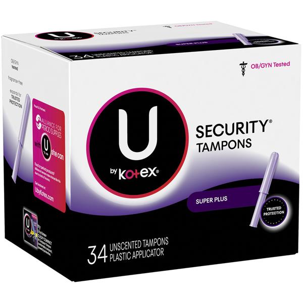 U by Kotex Security Super Plus Tampons HyVee Aisles Online Grocery