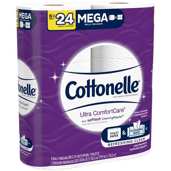 Cottonelle Ultra ComfortCare Mega Roll Toilet Paper | Hy-Vee Aisles ...