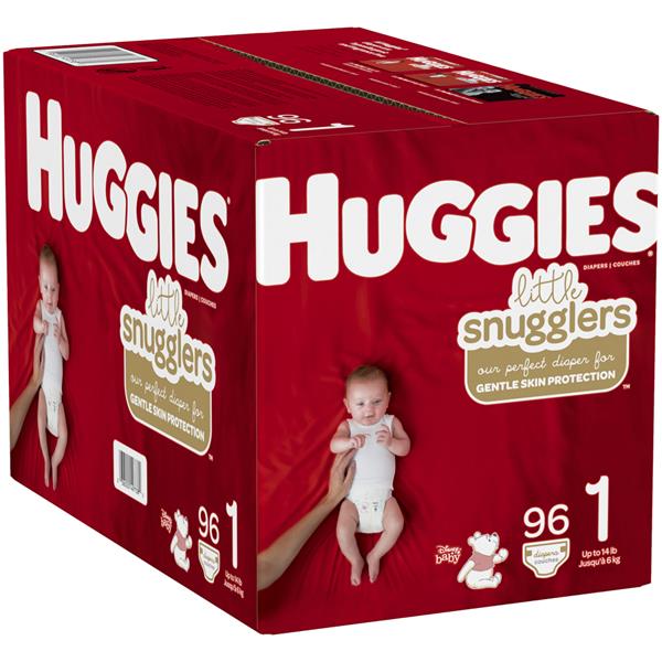 box of huggies size 1