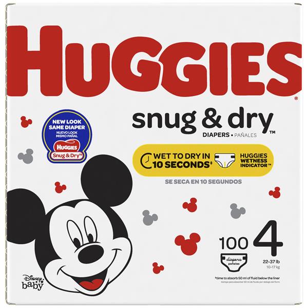 huggies snug and dry size 4