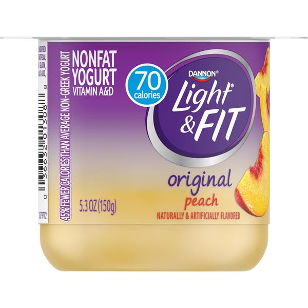 Dannon Light And Fit Peach Yogurt Hy Vee Aisles Online Grocery Shopping 3597