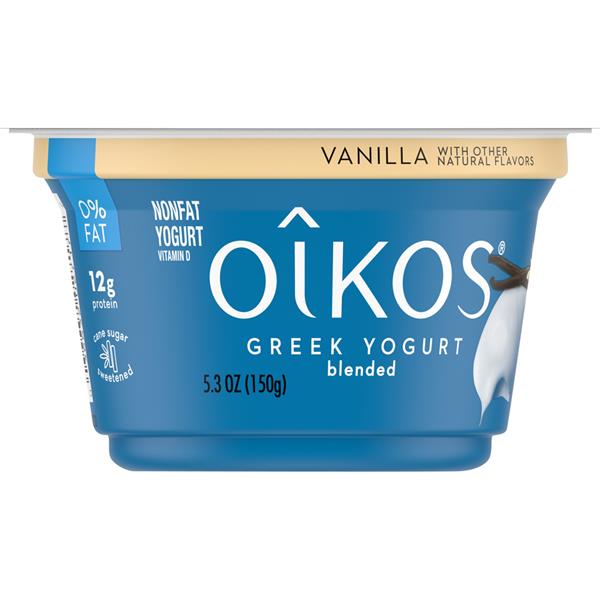 Dannon Oikos Vanilla Nonfat Greek Yogurt HyVee Aisles Online Grocery