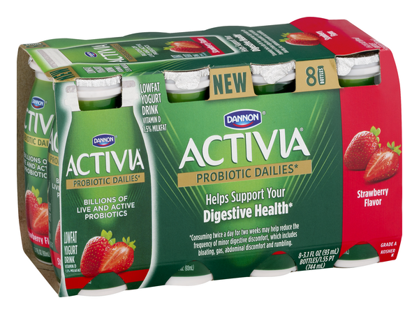 Dannon Activia Probiotic Dailies Grocery Fl Aisles Online Strawberry Hy-Vee Shopping Oz | 8-3.1 Drink
