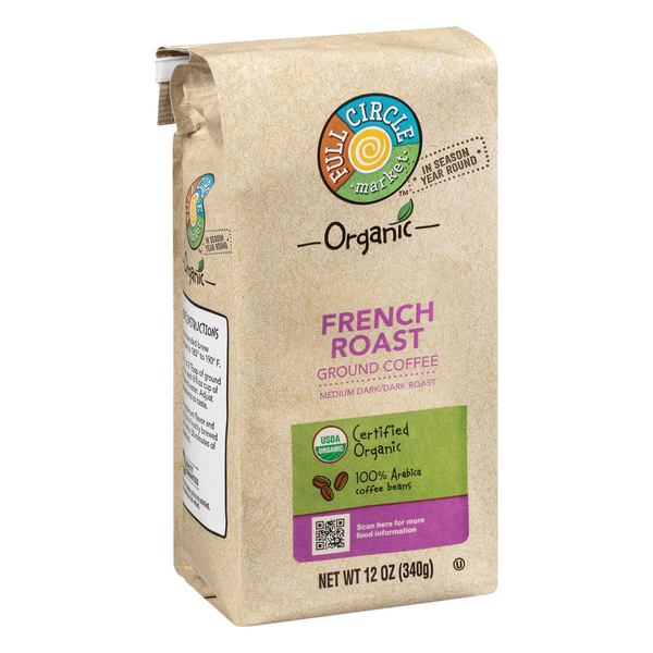Full Circle Organic French Roast Ground Coffee | Hy-Vee Aisles Online ...