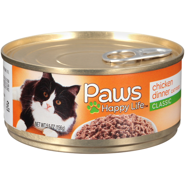 Paws Premium Chicken Dinner Cat Food Hy Vee Aisles Online Grocery Shopping