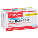 TopCare Extra Strength Pain Relief PM Caplets