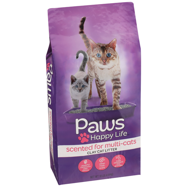 Paws Cat Litter Multiple Cats Scented HyVee Aisles Online Grocery