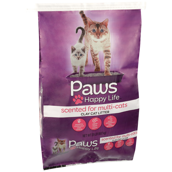 Paws Happy Life Scented for MultiCats Clay Cat Litter HyVee Aisles
