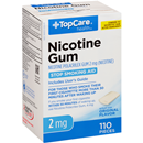 Top Care Nicotine Polacrilex Gum 2 Mg Stop Smoking Aid, Original Flavor