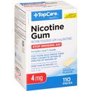 Top Care Nicotine Polacrilex Gum 4 Mg Stop Smoking Aid, Original Flavor