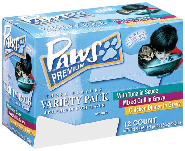 Paws Premium Variety Pack Cat Food 12Ct Hy Vee Aisles Online