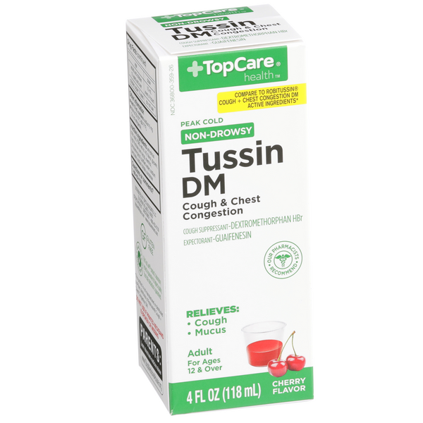 TopCare Tussin DM Cough & Chest Congestion DM Liquid HyVee Aisles