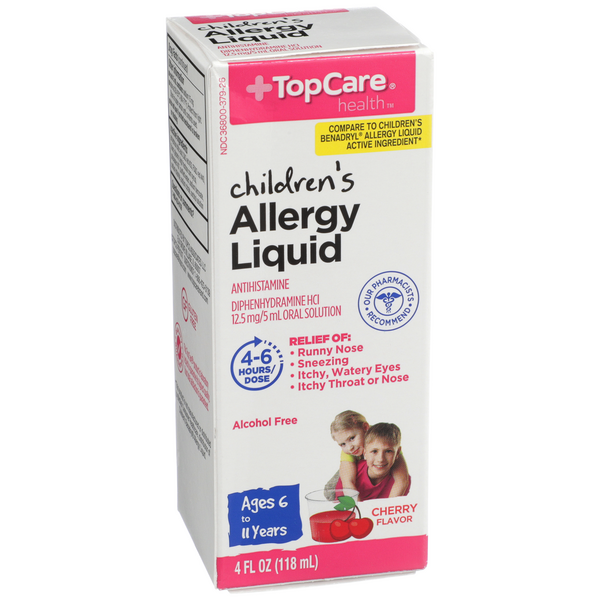 TopCare Children's Allergy Liquid Cherry Flavor HyVee Aisles Online