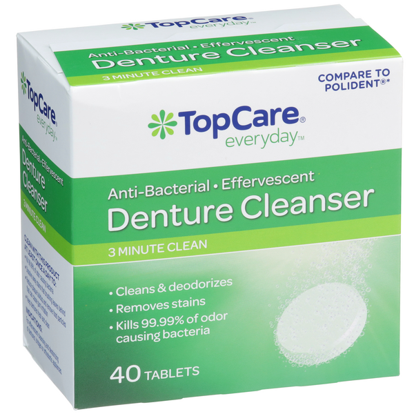 TopCare Denture Cleanser Tablets HyVee Aisles Online Grocery Shopping