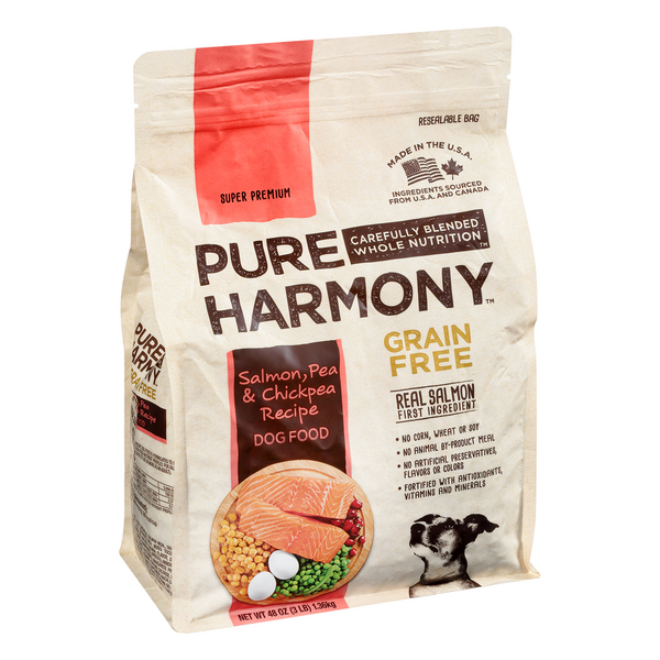 Pure Harmony Grain Free Salmon Pea & Chickpea Recipe Dry Dog Food Hy
