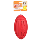Paws Happy Life Rubber Toy Football for Dogs Makes Noise