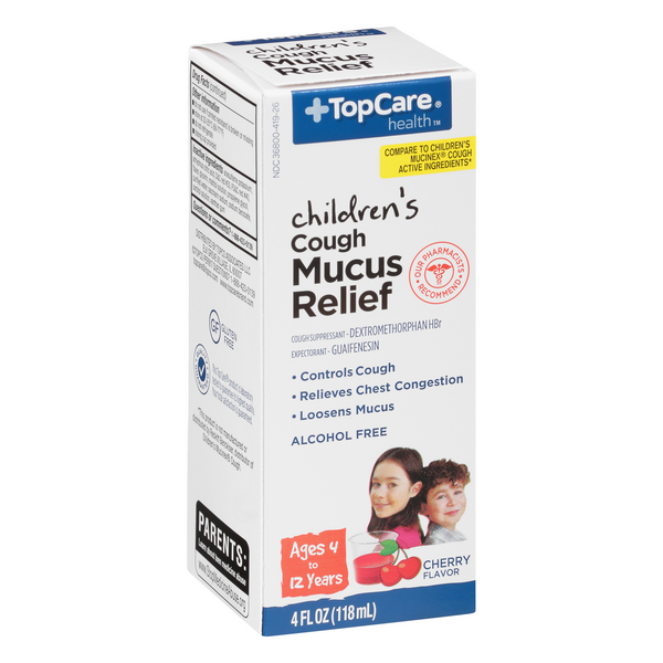 TopCare Children's Mucus Relief Cough Cherry Flavor HyVee Aisles