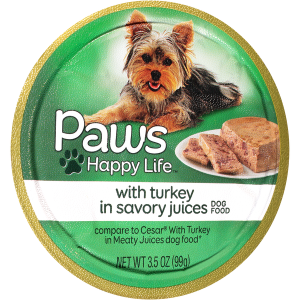 Paws Happy Life with Turkey in Savory Juices Wet Dog Food Hy Vee