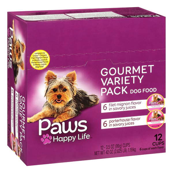 Paws Happy Life Gourmet Variety Pack Dog Food 12Ct | Hy-Vee Aisles