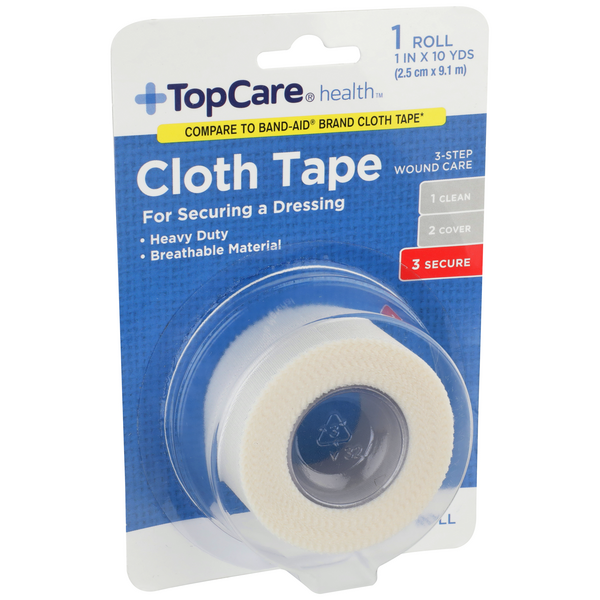 TopCare Cloth Tape Latex Free 1" HyVee Aisles Online Grocery Shopping