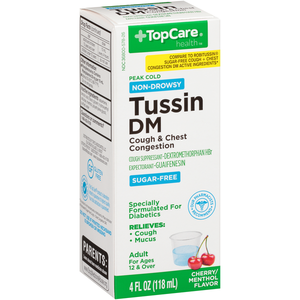 TopCare Tussin DM Alcohol & Sugar Free HyVee Aisles Online Grocery