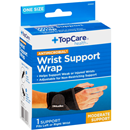 TopCare Antimicrobial Moderate Wrist Support Wrap, One Size