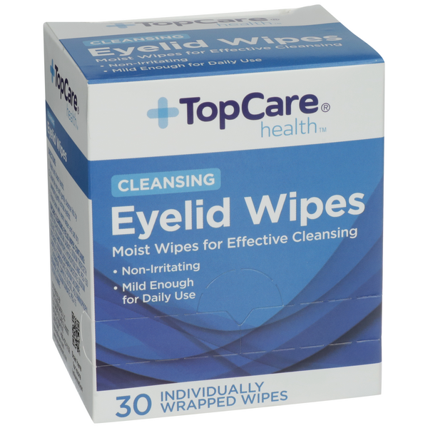 TopCare Cleansing Eyelid Wipes HyVee Aisles Online Grocery Shopping