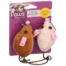 Paws Premium Cat Toy Plush Mice With Catnip